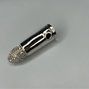 SILVER BULLET PENDENT UNISEX PAVE DIAMOND TIP
